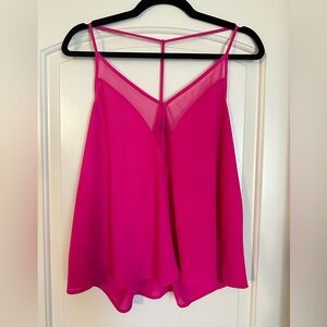 Express Hot Pink Flowy Tank
